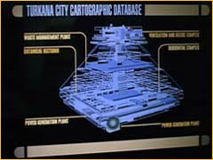 Plan de la ville souterraine sur Turkana IV