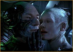 Jean-Luc Picard et la Reine Borg