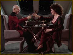 Diner entre Picard et Lwaxana