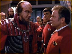 Gorkon et Kirk sur l'Enterprise