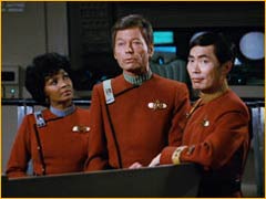 Sulu, Uhura et McCoy