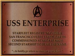 Plaque USS Enterprise