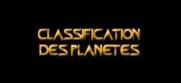 Classification des planètes
