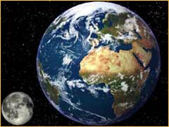 La Terre et son satellite Lune