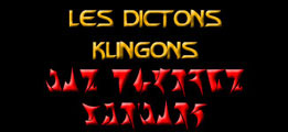 Les Dictons Klingons